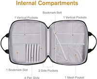 Cadeau parfait pour homme et femme, housse de Bible, pochette de transport, étui pour livre, sac à versets bibliques, sac d'église portable