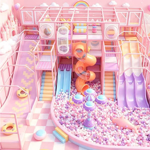 Parc d'attractions intérieur pour enfants Sweet Dream Cloud Princess Wind, piscine à balles pour parents et enfants, équipement d'amusement personnalisable - Product Image 1