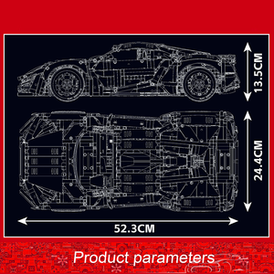 Khuôn Vua 13190 4070pcs RC lycan xe thể thao công nghệ cao khối xây dựng cơ giới đua siêu xe mô hình quà tặng giáng sinh - Product Image 6