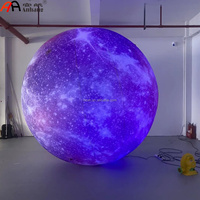 Ballon gonflable sphérique bleu planète galaxie, thème océan, grande boule spatiale pour la décoration de fêtes et de scènes