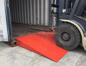 HZ SUNPOWER Rampes de chargement en acier inoxydable robuste de 4 mètres Capacité de charge de 6500 kg Surface peinte pour remorques hautes Plaque de protection - Product Image 4