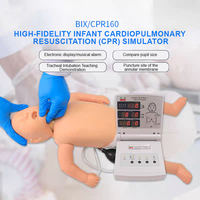 Maniquí de Simulación de Primeros Auxilios para Bebés de PVC Duradero, Entrenamiento para Proveedores de Atención Médica, Educación EMS, Simulador de RCP con Retroalimentación