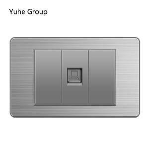 Prise informatique haut de gamme 10A en acier inoxydable série 118 avec panneau tactile - Product Image 3