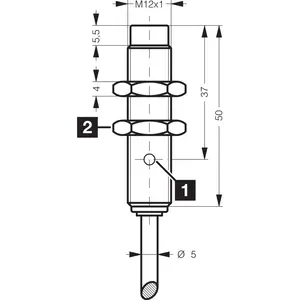 Protección contra cortocircuitos Supresión de pulsos de arranque Sensor de proximidad inductivo DCC12M10POLK - Product Image 2