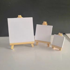 Small5x7cm, 6x8cm Mini <span class=keywords><strong>tele</strong></span> allungate piccola tela da pittura con Mini cavalletto <span class=keywords><strong>tele</strong></span> artistiche per la pittura con cavalletto da esposizione in legno - Product Image 1