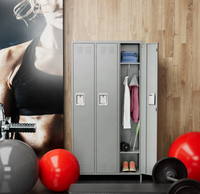 Armoire de rangement métallique multi-portes pour écoles, gymnases, bureaux, vestiaires du personnel – Casier de rangement robuste en acier