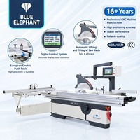Scie à table coulissante CNC 1,1 kW pour le découpage de panneaux de bois, idéale pour l'atelier de menuiserie de meubles et de portes d'armoires