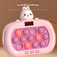 Console de jeu portable Whack-a-Mole à niveaux avec écran LCD, jeu de puzzle anti-stress pour enfants, jeu de réflexes à niveaux