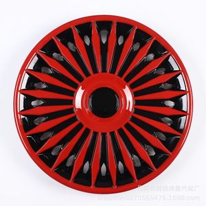 Juego de 4 Tapas Universales para Llantas de Coche de 14/15/16 Pulgadas, Tapacubos de Repuesto R15, Color Rojo, Negro y Plateado - Product Image 4