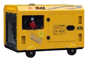 Generatore Diesel Portatile Silenzioso TAVAS 10KW 12KVA Trifase Raffreddato ad Aria con Avviamento Elettrico e Ruote Personalizzazione del Marchio - Product Image 2