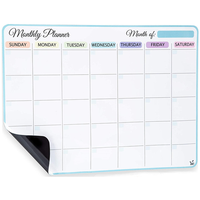Calendrier magnétique personnalisé, aimants pour réfrigérateur, papier écologique de haute qualité, grande forme, planificateur hebdomadaire, décoration de la maison, art déco
