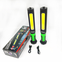 Lampe de travail COB rechargeable avec aimant 360° °   Lampe de poche portable rotative pour réparation automobile, atelier, camping, urgence