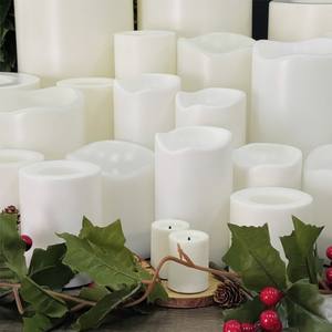 2024 Offre Spéciale Table Debout Décoration 4 pouces Étanche Vague Top Décoratif Led Alimenté Bougie Lumière Alimenté Par Solaire - Product Image 6