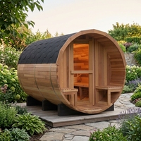 Sauna panoramique en bois bon marché à vendre