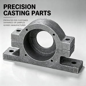 Soporte de eje de aluminio de alta rigidez de dos piezas, fundido por CNC para carcasa de rodamiento dividida de precisión con caja de montaje con brida - Product Image 1