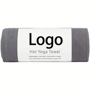 Toalla de Yoga Absorbente de Microfibra de Secado Rápido, Económica, Lavable, Antideslizante, Personalizada, Plegable, con Diseño Floral Bordado - Product Image 2