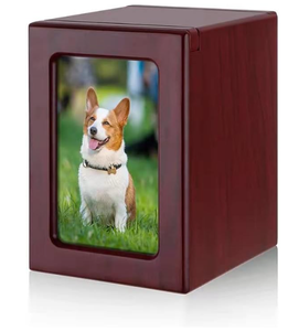 Urna in Legno Massello Ecologica per Esporre <span class=keywords><strong>Foto</strong></span> di Animali Domestici per Cremazione e Sepoltura - Product Image 4