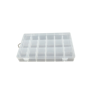 Transparent Plastic Storage Box 18 Compartment Detachable For Jewelry Beads Needles <b>Thread</b> <b>Tools</b> Desktop Organizer - Product Image 5