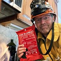 Couverture anti-incendie de 1m / 1.2 m / 1.8 m avec fibre de verre rouge pour la maison et la cuisine