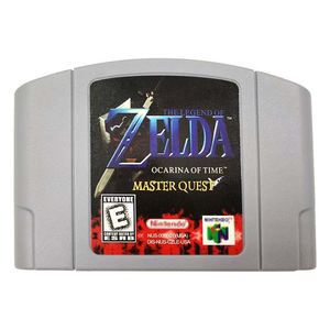 Zelda <span class=keywords><strong>Ocarina</strong></span> of Time <span class=keywords><strong>Master</strong></span> para <span class=keywords><strong>Quest</strong></span> Videojuego N64 Consola de juegos Versión NTSC Cartucho de juego de plástico para jugar - Product Image 1