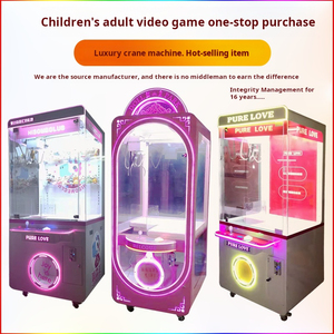 כחול עגורן מכונת צעצוע קטיף פרס בובה <span class=keywords><strong>grabber</strong></span> עם מטבע מטבע משחק ארקייד מופעל משחק ארקייד עבור סוחר מטבעות על מכירה - Product Image 4