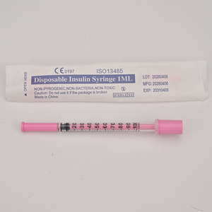 Jeringa <span class=keywords><strong>de</strong></span> <span class=keywords><strong>Insulina</strong></span> Rosa <span class=keywords><strong>de</strong></span> 1 ml, 31G x 8 mm - <span class=keywords><strong>Precio</strong></span> <span class=keywords><strong>de</strong></span> Fábrica, <span class=keywords><strong>Aguja</strong></span> Fija Veterinaria Desechable - Product Image 2