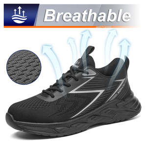 Chaussures de sécurité légères JIANKUN SBP/EH, tissu confortable en maille respirante, anti-impact, anti-perforation, toutes saisons - Product Image 5