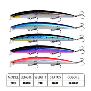 Vendita calda 18cm 24g di plastica ABS basso <span class=keywords><strong>pesca</strong></span> d'acqua dolce <span class=keywords><strong>pesca</strong></span> <span class=keywords><strong>pesca</strong></span> pesciolini <span class=keywords><strong>mare</strong></span> esca artificiale duro bionico <span class=keywords><strong>con</strong></span> ami - Product Image 3
