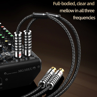 Câble audio vidéo OCC double XLR mâle vers femelle de haute qualité pour microphone amplificateur prise stéréo XLR câble audio équilibré