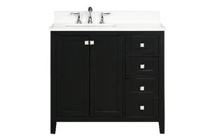Meuble-lavabo moderne noir américain avec pièces de rechange offertes - Product Image 2