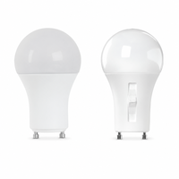 Ampoule LED GU24 6W 10W 12W 15W A19 400-1600LM 2700K-6500K CRI 90 Dimmable Corps en Aluminium et PC pour Ventilateur de Plafond et Éclairage de Cuisine