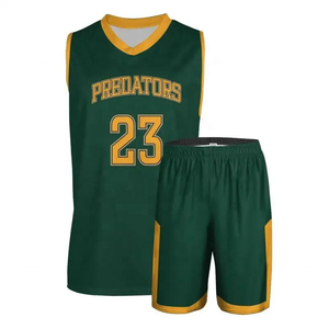 2025 kustom Jersey tim basket jaring sublimasi bordir perguruan tinggi seragam bolak-balik - Product Image 3