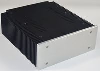 Boîtier d'amplificateur en aluminium OEM taille extérieure 245*213*70mm taille interne 235*162*60mm boîtier électronique amplificateur boîtier de châssis