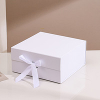 Caja de Regalo Magnética Plegable Cuadrada Moderna con Tapa Abatible y Cinta para Envolver Regalos del Día de San Valentín, Venta al Por Mayor