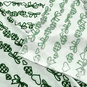 Tùy Chỉnh In Ấn Polyester Spandex Siêu Mềm Nhung Vải Cho Chăn