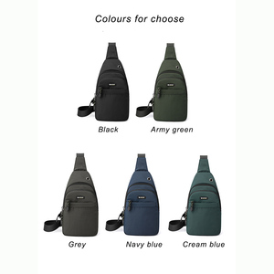 Sac bandoulière Oxford imperméable pour homme 2025 avec pompon et motif lettres – Durable, tendance, <span class=keywords><strong>multi</strong></span>-poches, sac messager à l'épaule - Product Image 5