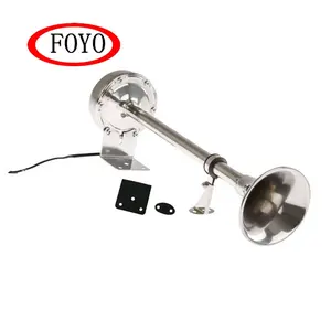 Foyo Thương Hiệu Hàng Đầu Chất Lượng Biển 12 Volt 316 Thép Không Gỉ Duy Nhất Electro-Magnetic Thuyền Horn Cho Thuyền Và Kayak và Thuyền Buồm