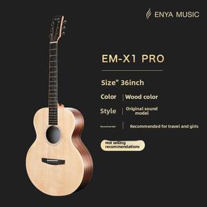 กีตาร์โปร่ง <span class=keywords><strong>Enya</strong></span> X1pro สำหรับผู้เริ่มต้น ขนาด 36/41 นิ้ว ไม้มะฮอกกานี หน้าไม้สปรูซ เหมาะสำหรับเด็กหญิง เด็กชาย และเด็กๆ ที่ชอบการเดินทาง - Product Image 5