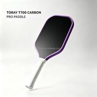 Raquette de pickleball en fibre de carbone brute T700 avec noyau en mousse EPP, épaisseur 16 mm