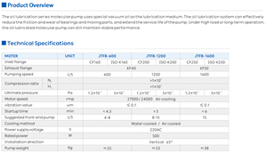 Bomba de Vacío Turbomolecular de <span class=keywords><strong>Alta</strong></span> Velocidad Refrigerada por Agua Modelo JTFB-1200 para Laboratorio e Industria Automotriz, Ultra <span class=keywords><strong>Alta</strong></span> Presión, 27000 rpm - Product Image 4