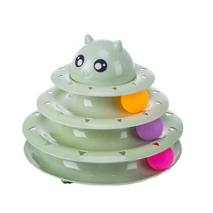 Pet <span class=keywords><strong>Cat</strong></span> <span class=keywords><strong>Toys</strong></span> 3 Level Towers verfolgt Roller <span class=keywords><strong>Cat</strong></span> Balls Spielzeug Interaktives Kätzchen Spaß Mental Physical Exercise Puzzle <span class=keywords><strong>Toys</strong></span> - Product Image 2