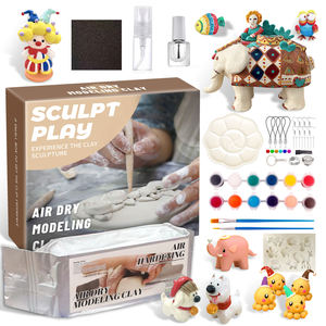 Juego de cerámica profesional DIY, envasado al vacío no horneado, arcilla moldeadora secada al aire para diversión creativa - Product Image 1