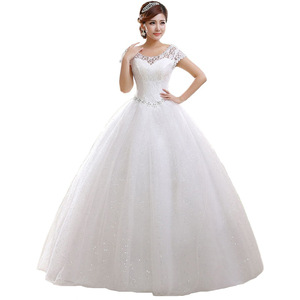 S0184A Nuevo Vestido de Novia Bohemio de Alta Calidad, Personalizado, Económico, con Encaje <span class=keywords><strong>Real</strong></span>, Estampado Floral, Elegante, Largo hasta el Suelo, para Boda en Iglesia - Product Image 5
