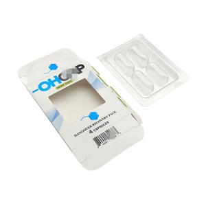 Tùy chỉnh lá giấy nhiều lớp hộp với cửa sổ và nhựa vỏ sò chèn khay UV lợi thế dập nổi thư mục bao bì - Product Image 3