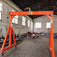 Prix d'usine Grue portique mobile mini légère Q235B en acier, capacité 0,5 à 10 tonnes, avec palan
