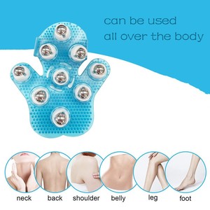 Rodillo de Masaje Vibratorio de Nueve Bolas, Rotación de 360 Grados, Material de PVC, Productos de Masaje Portátiles para la Relajación Corporal - Product Image 4