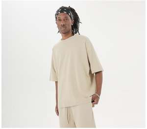 T-shirt personalizzata 100% di puro cotone a maniche a pipistrello fornitore di abbigliamento <span class=keywords><strong>da</strong></span> uomo oversize t-shirt con logo t-shirt peso massimo - Product Image 4