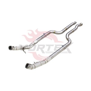 Tubo de Escape de Alto Rendimiento Vortex de Acero Inoxidable con Acabado Espejo y Protección Térmica para Mercedes Benz CLS550 W218 4.6L V8 Biturbo M278 - Product Image 4