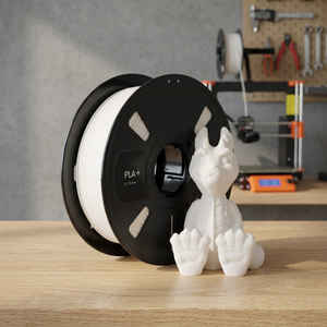 Filamento de Impresión 3D PLA Plus Blanco Puro de 1.75mm y 1kg con Acabado Liso para Impresión Rápida, Prototipos, Esculturas y Decoración - Product Image 1