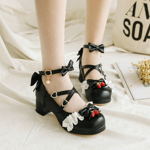 Chaussures élégantes pour femmes et jeunes filles, à talons mi-hauts, à brides croisées, style décontracté et sexy, légères et pures, idéales pour les fêtes. - Product Image 2